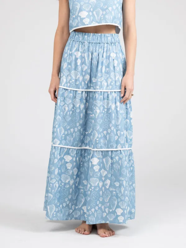 The Abby Skirt | Blue Shells sold by Beau & Ro