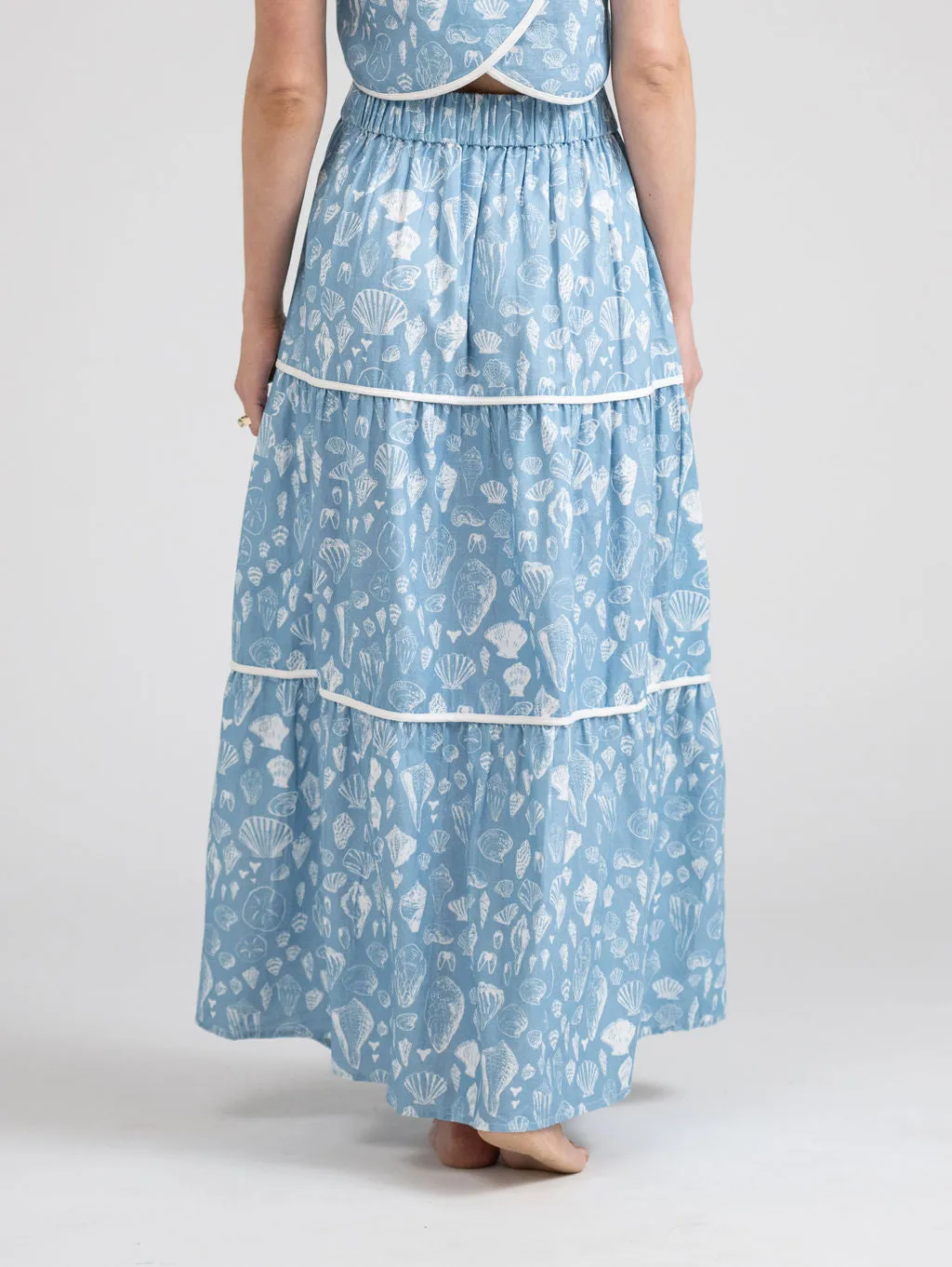 The Abby Skirt | Blue Shells sold by Beau & Ro product image thumbnail 4