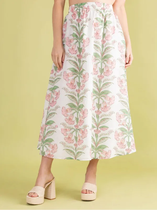 Marisol Skirt in Lily Stripe sold by Beau & Ro