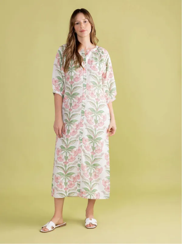 Madeline Dress in Lily Stripe sold by Beau & Ro