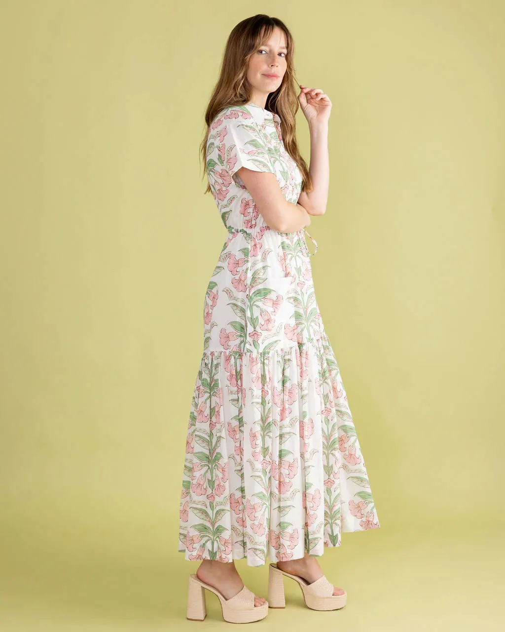 Lucie Dress in Lily Stripe sold by Beau & Ro product image thumbnail 2