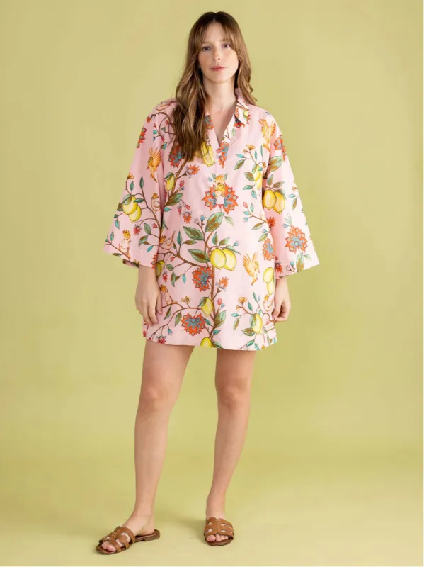 Colette Dress in Lemon Branch sold by Beau & Ro