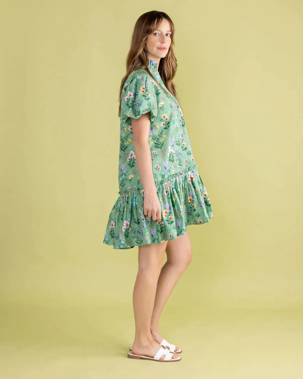 Gia Dress in Grass Botanical sold by Beau & Ro product image thumbnail 2