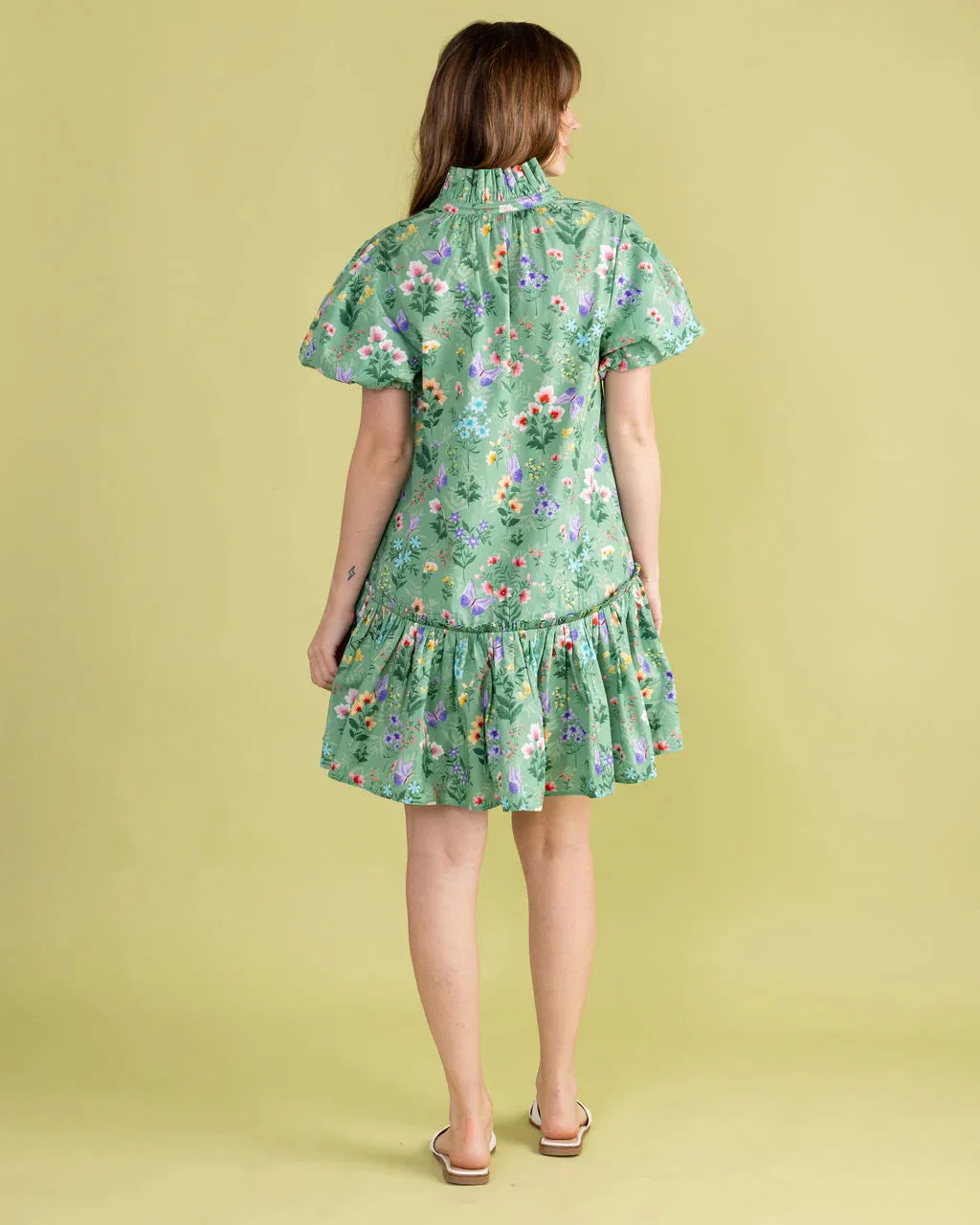 Gia Dress in Grass Botanical sold by Beau & Ro product image thumbnail 3