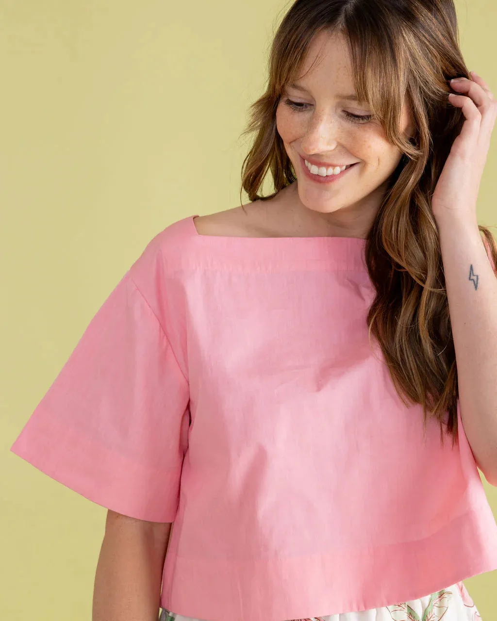 Farah Top in Peony sold by Beau & Ro product image thumbnail 4