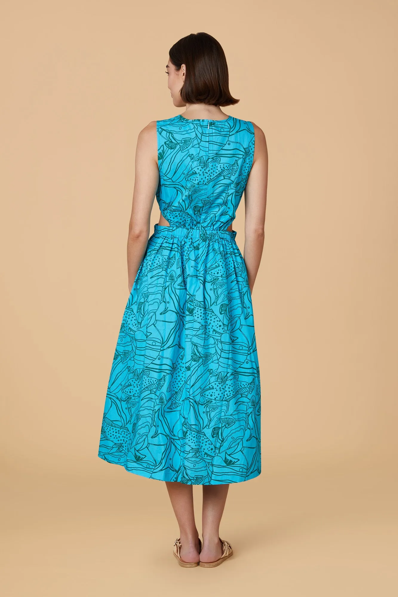 Betsy Dress in Reef Reverse sold by Beau & Ro product image thumbnail 2