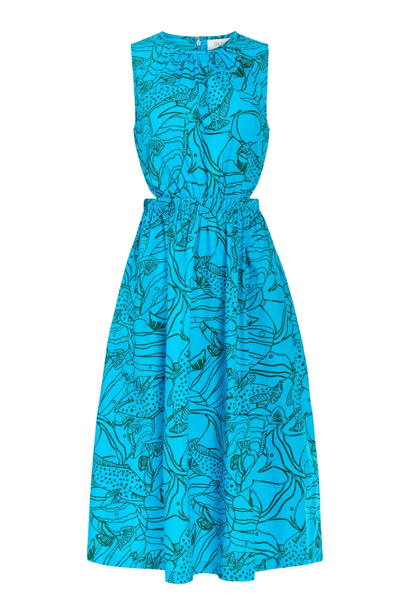Betsy Dress in Reef Reverse sold by Beau & Ro product image thumbnail 3
