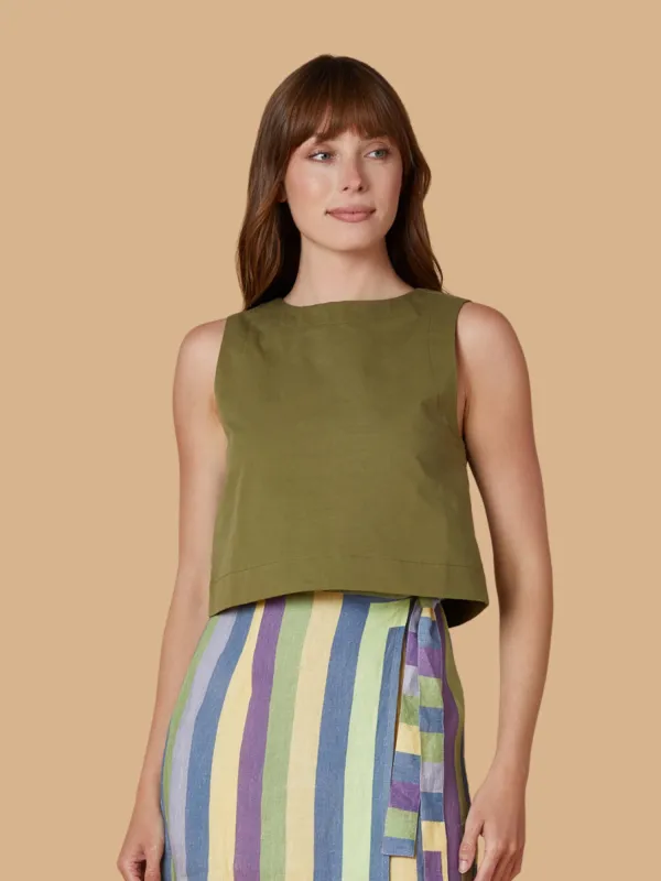 Dani Top in Olive sold by Beau & Ro