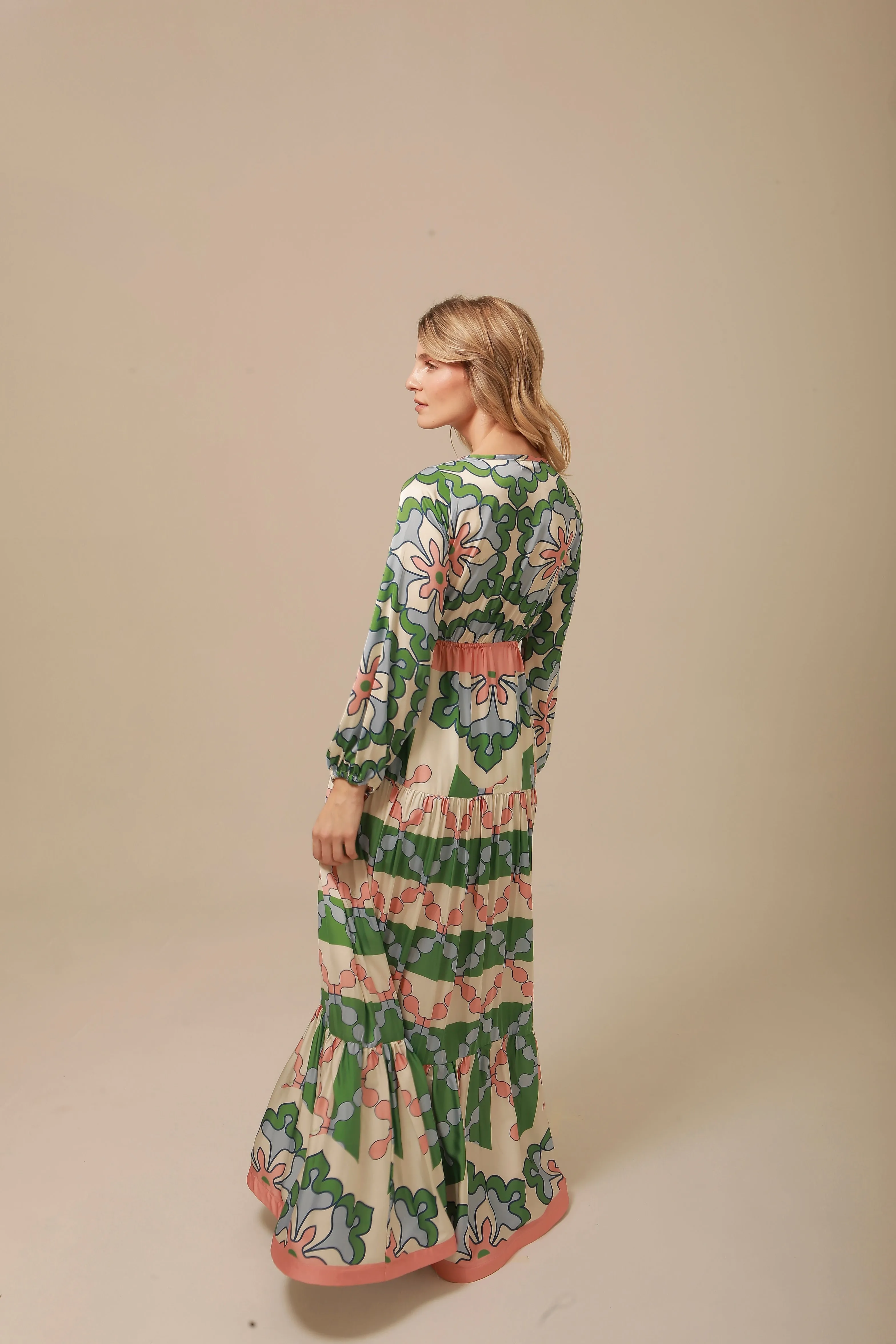 Eva Dress in Multi Floral sold by Beau & Ro product image thumbnail 3