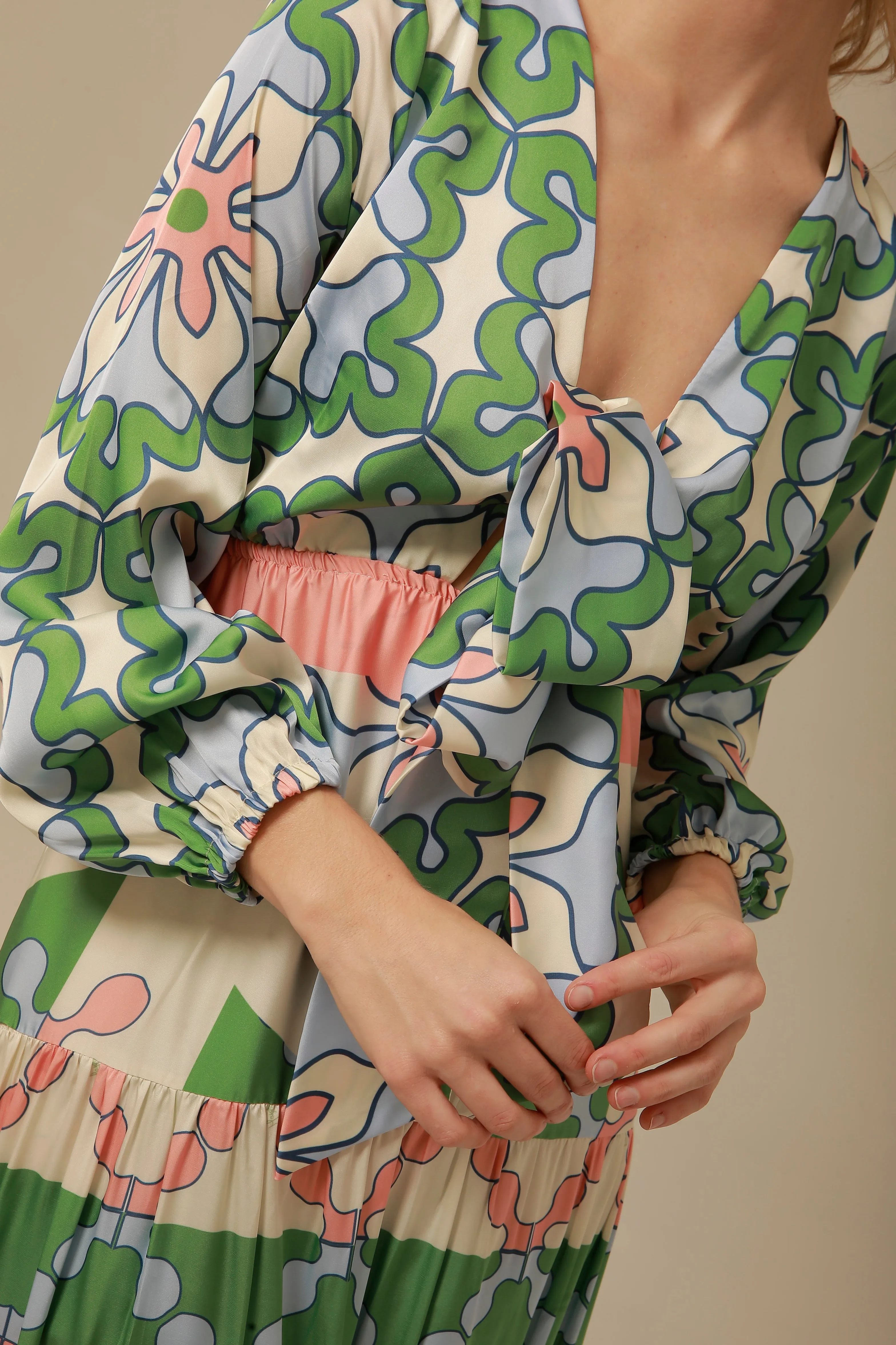 Eva Dress in Multi Floral sold by Beau & Ro product image thumbnail 2