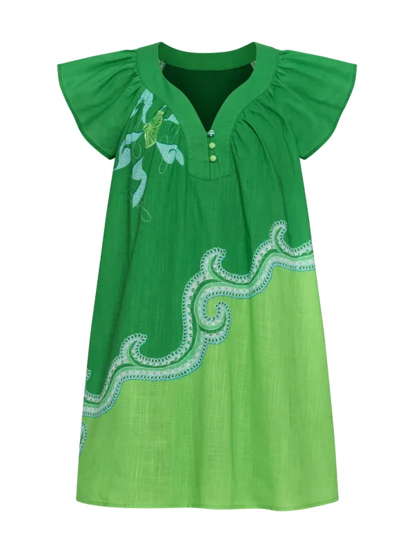 Eloise Dress in Malibu sold by Beau & Ro