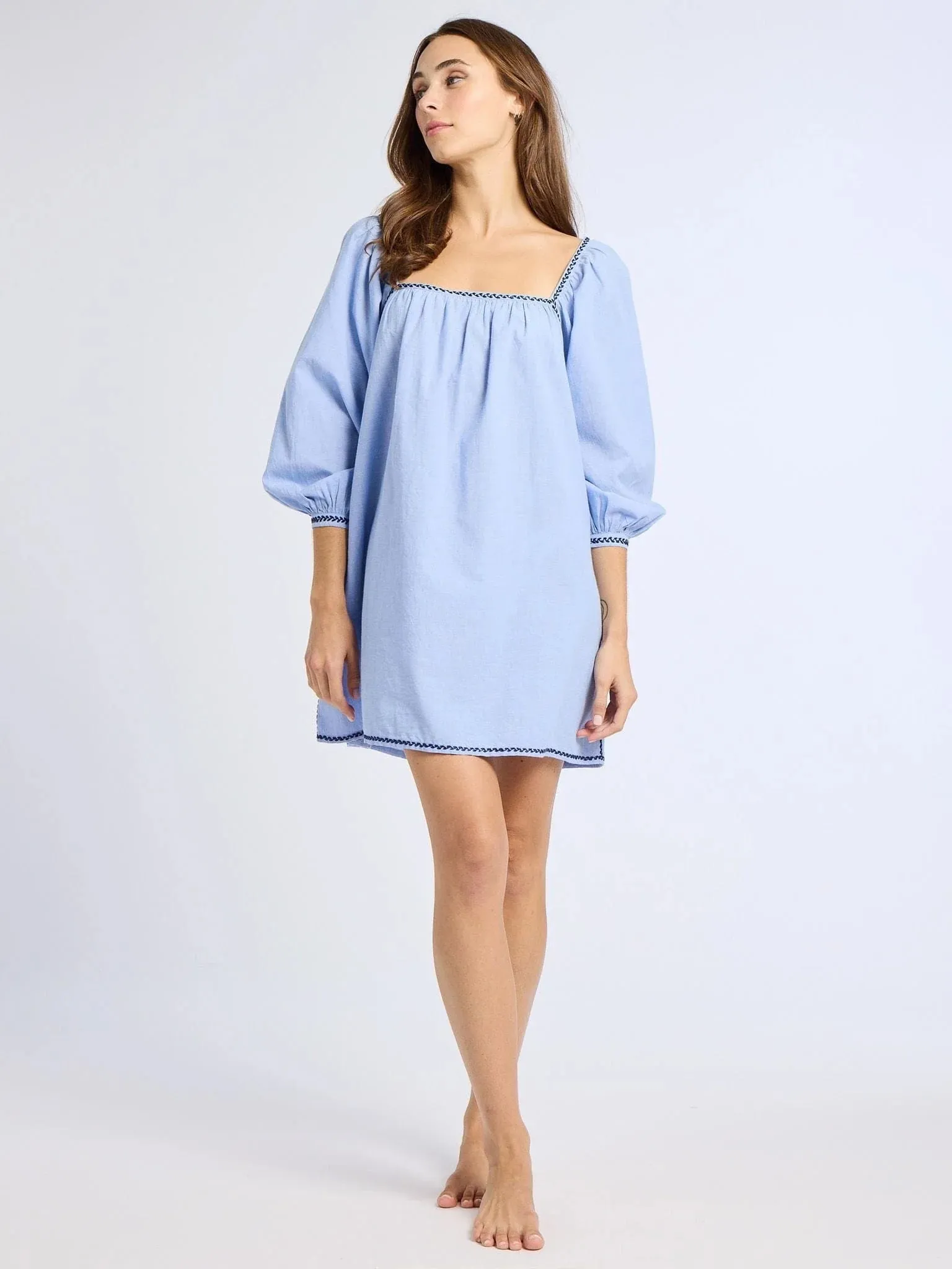 Alma Dress in Ciel sold by Beau & Ro product image thumbnail 2