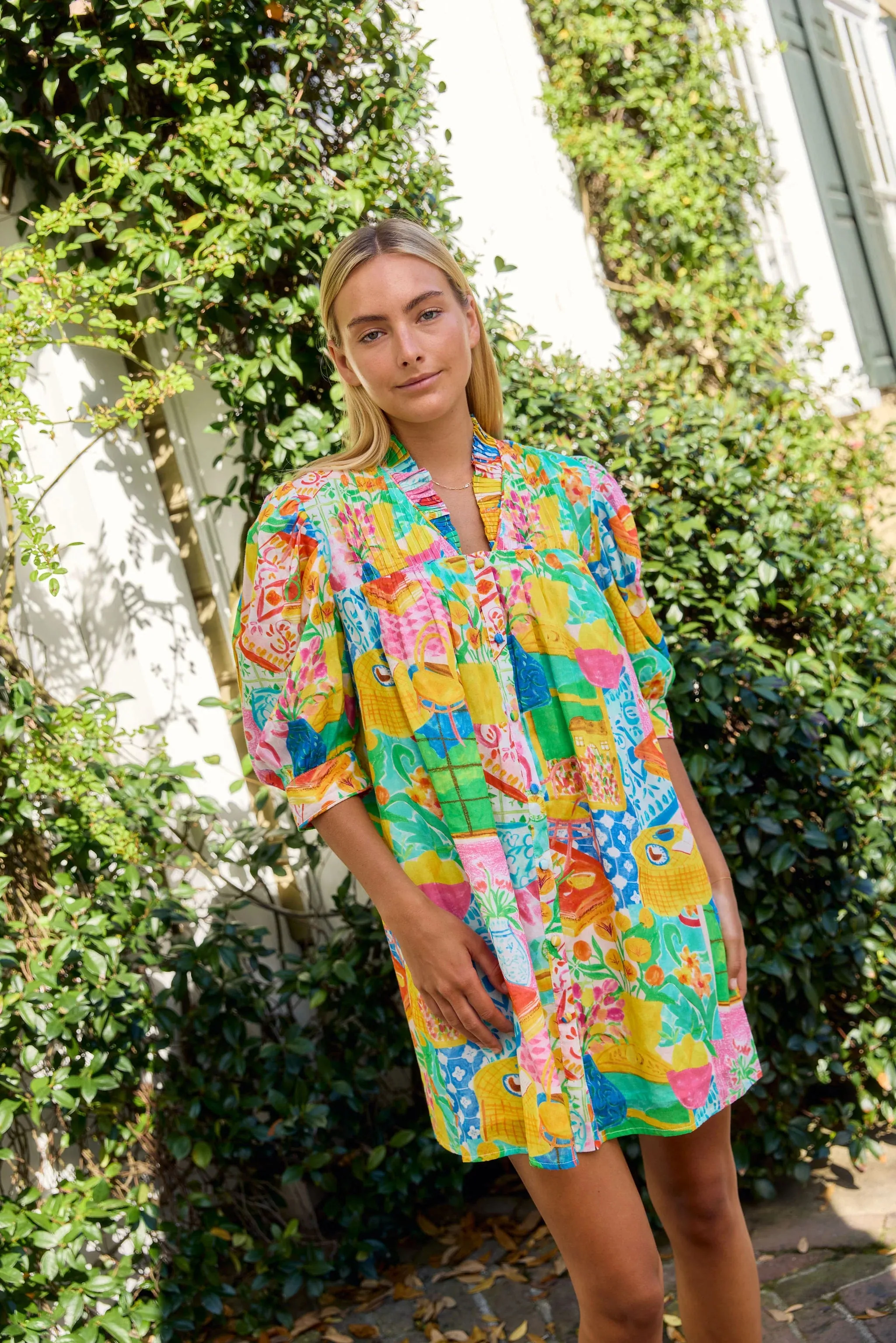 Abigail Dress in Van Gogh sold by Beau & Ro product image thumbnail 2