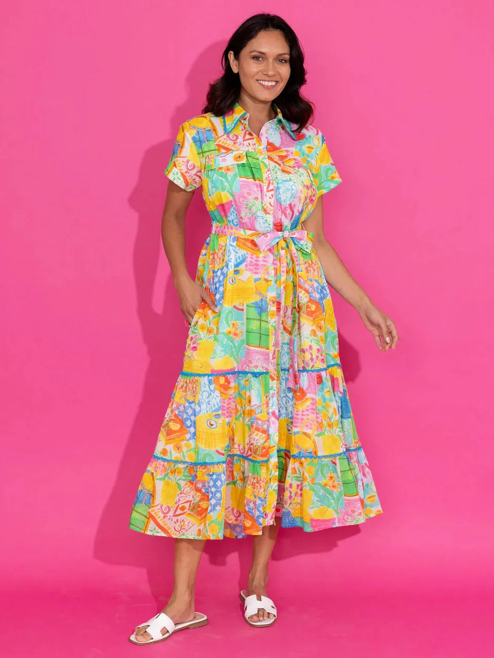 Rachel Dress in Van Gogh sold by Beau & Ro