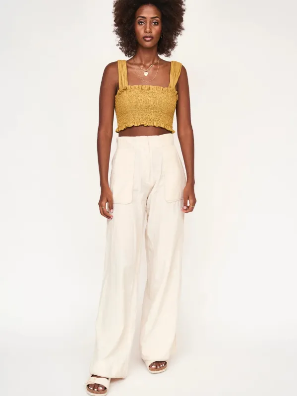 Tivot Pant in Parchment sold by Beau & Ro