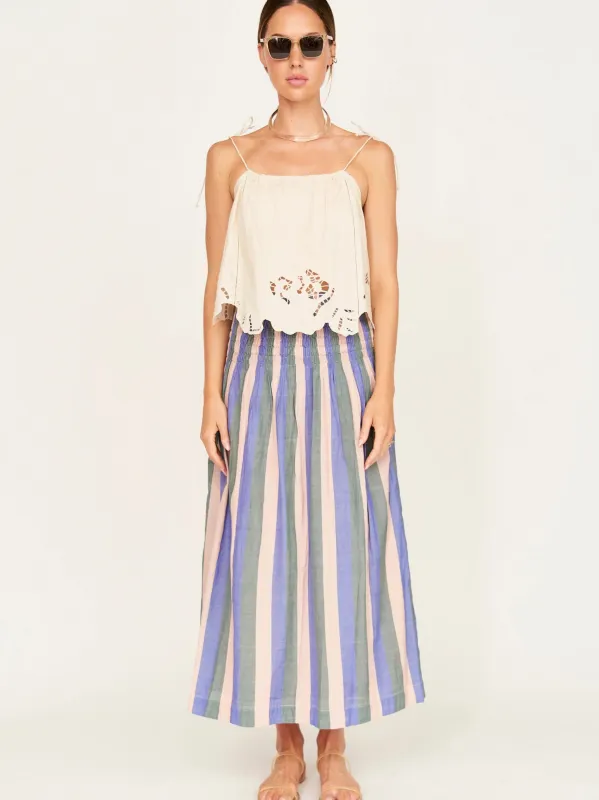 Savannah Skirt in Carnival Stripe sold by Beau & Ro