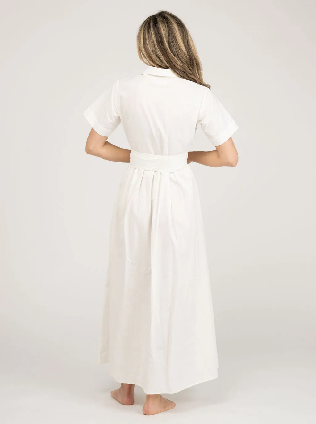 The Elle Maxi Dress | White Aqua Appliqué sold by Beau & Ro product image thumbnail 5