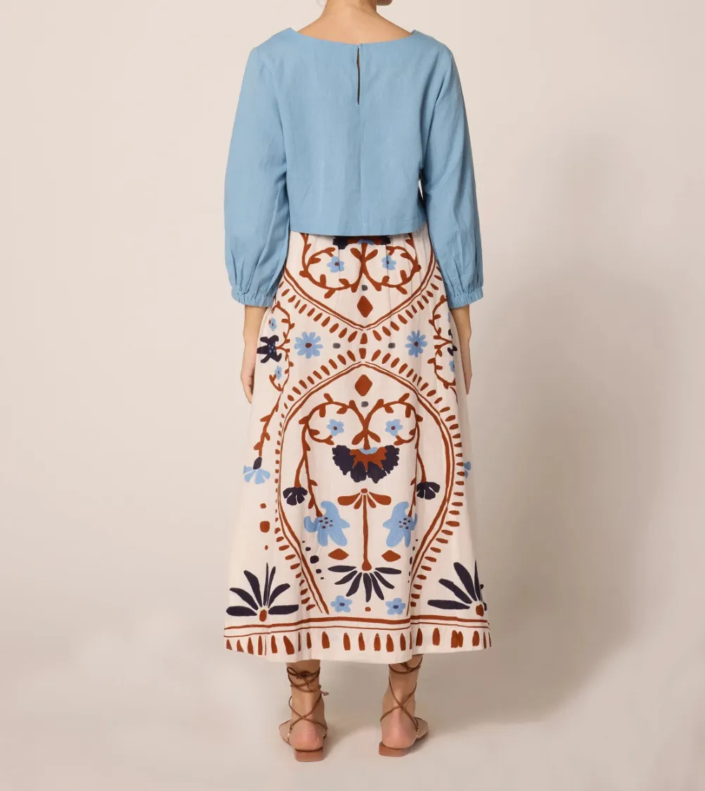 Juliet Ankle Skirt in Liliana sold by Beau & Ro product image thumbnail 3