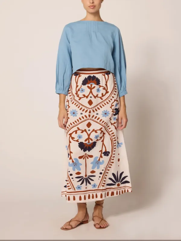 Juliet Ankle Skirt in Liliana sold by Beau & Ro