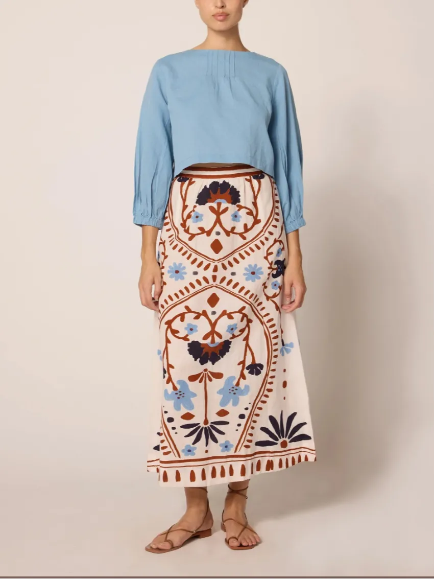 Juliet Ankle Skirt in Liliana sold by Beau & Ro