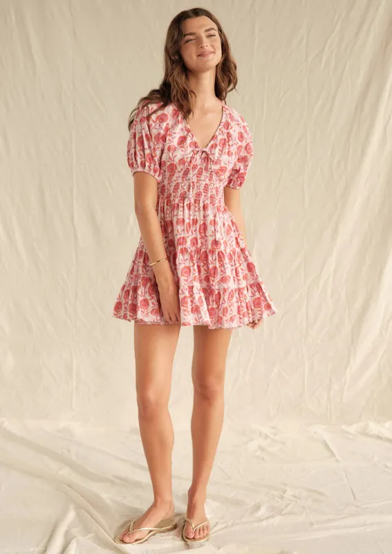 Greyson Mini Dress in Poppy Patch Batik made by SAYLOR