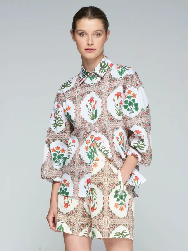 Sandra Short in Flora Seersucker sold by Beau & Ro