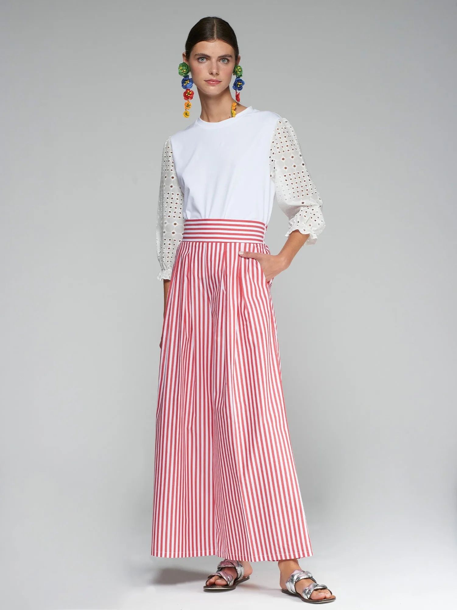 Marian Trouser in Raya Roja sold by Beau & Ro