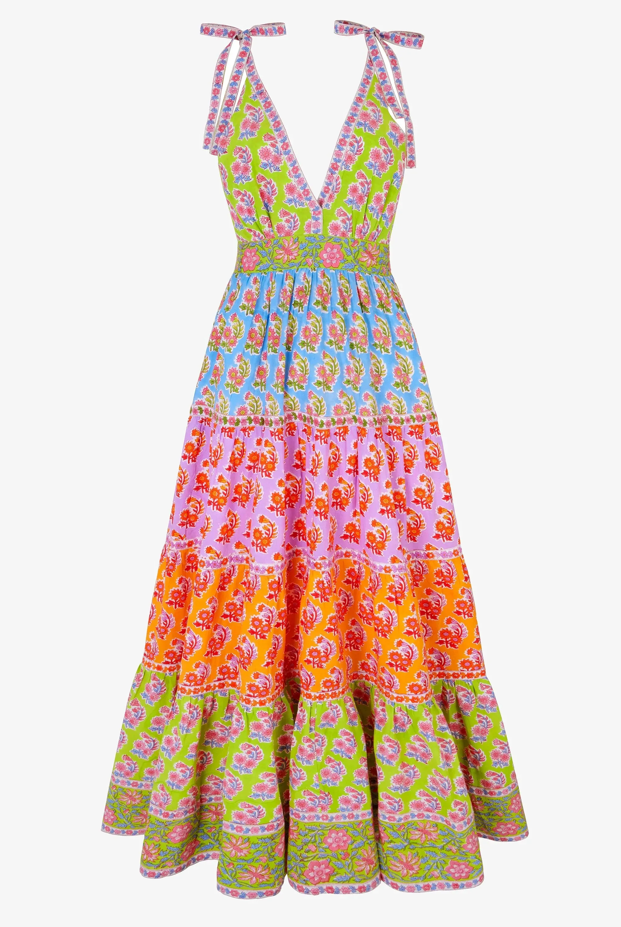 Amour Dress in Rainbow Zinnia sold by Beau & Ro product image thumbnail 5