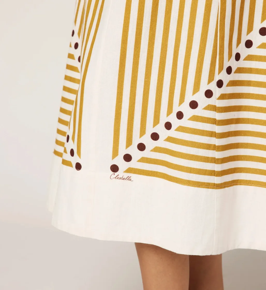 Rhiannon Ankle Dress in Lusso Stripe sold by Beau & Ro product image thumbnail 4