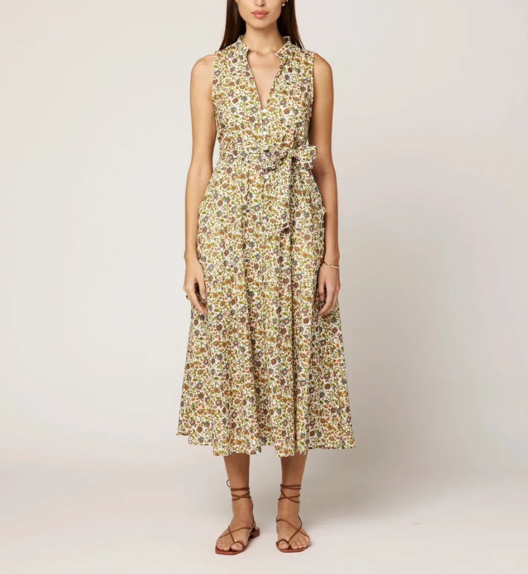 Cheyanne Midi Dress in Viti Flora sold by Beau & Ro product image thumbnail 2