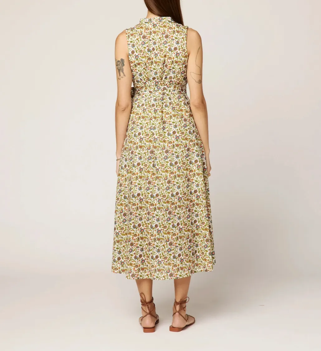 Cheyanne Midi Dress in Viti Flora sold by Beau & Ro product image thumbnail 5