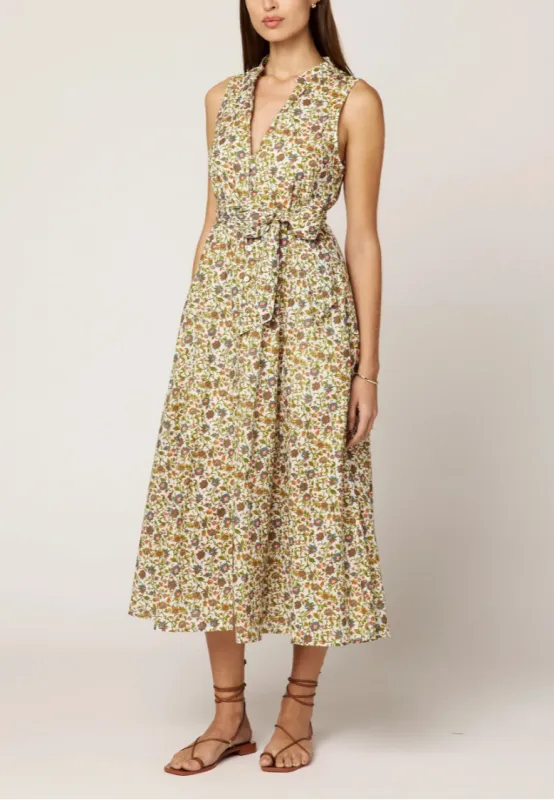 Cheyanne Midi Dress in Viti Flora sold by Beau & Ro