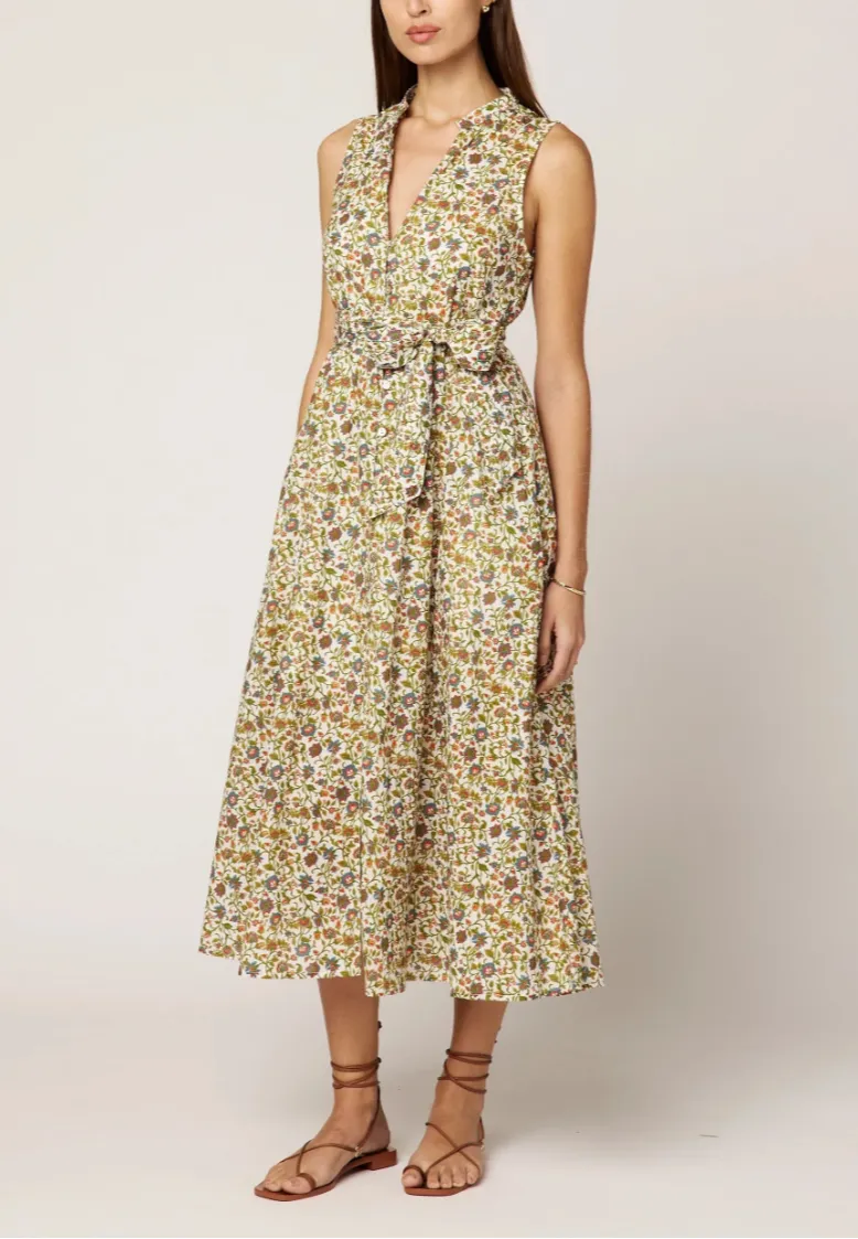 Cheyanne Midi Dress in Viti Flora sold by Beau & Ro