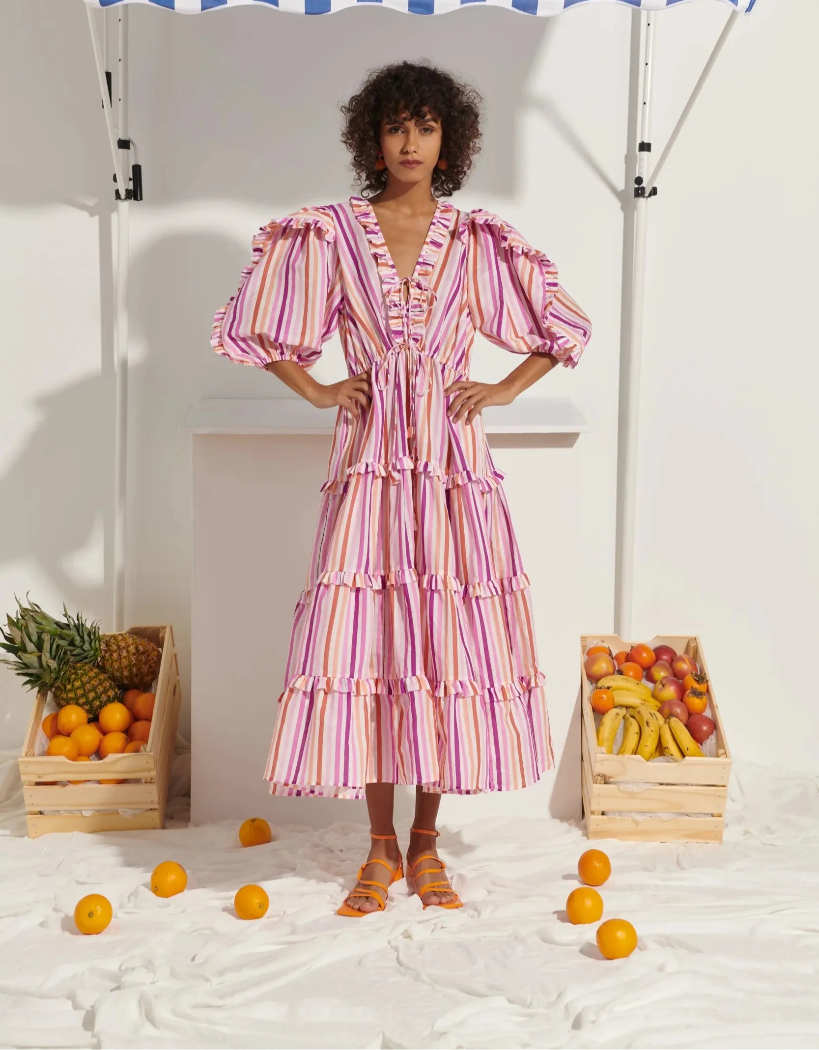 Teresa Pink Dress sold by Beau & Ro