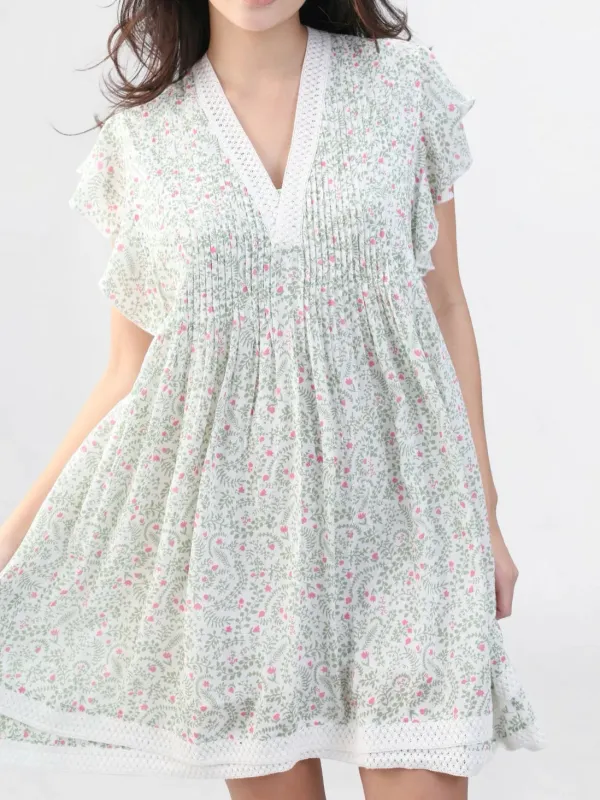 Eden Dress in Dainty Green sold by Beau & Ro