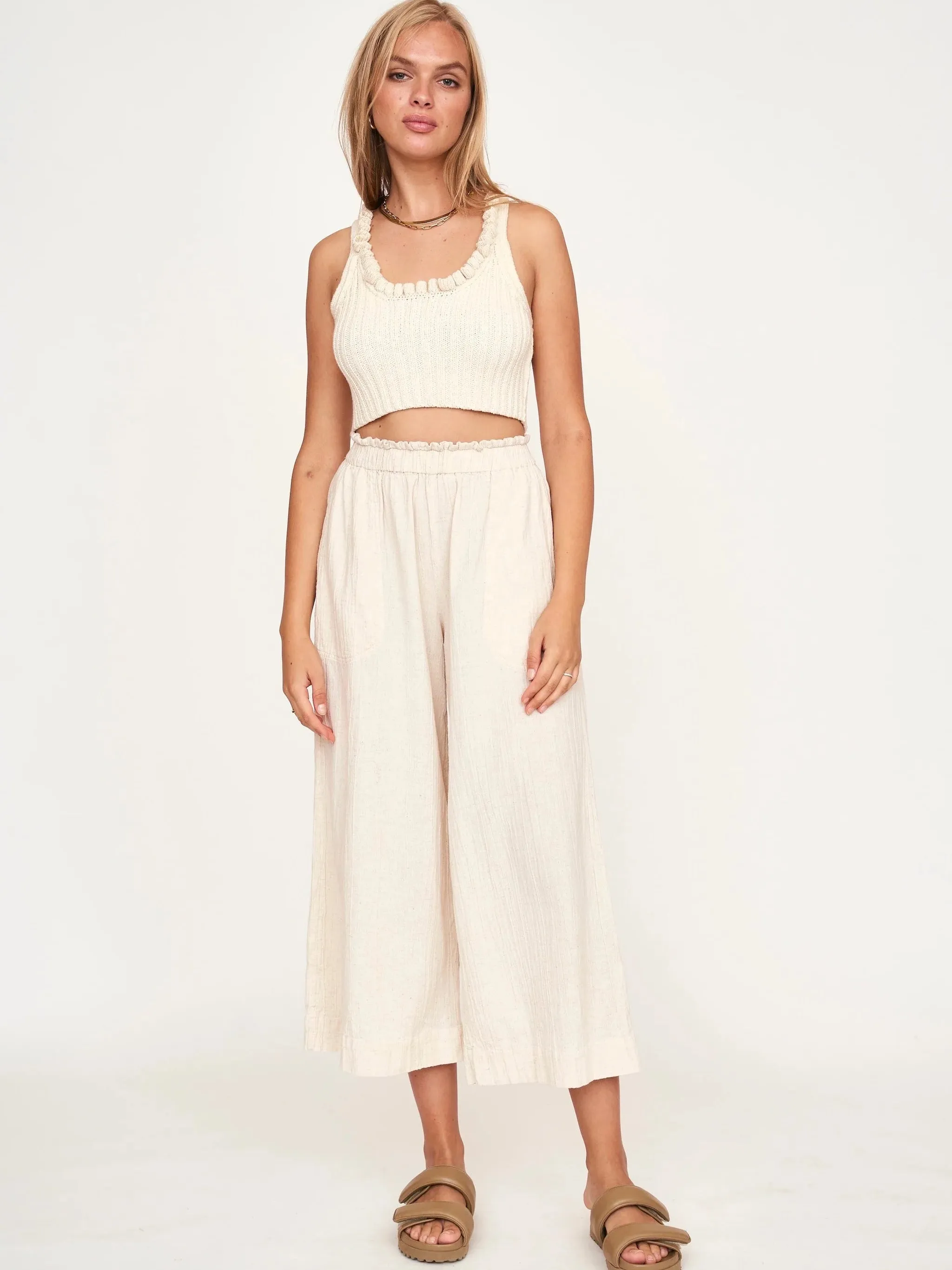 Mirth Pant in Oatmeal sold by Beau & Ro