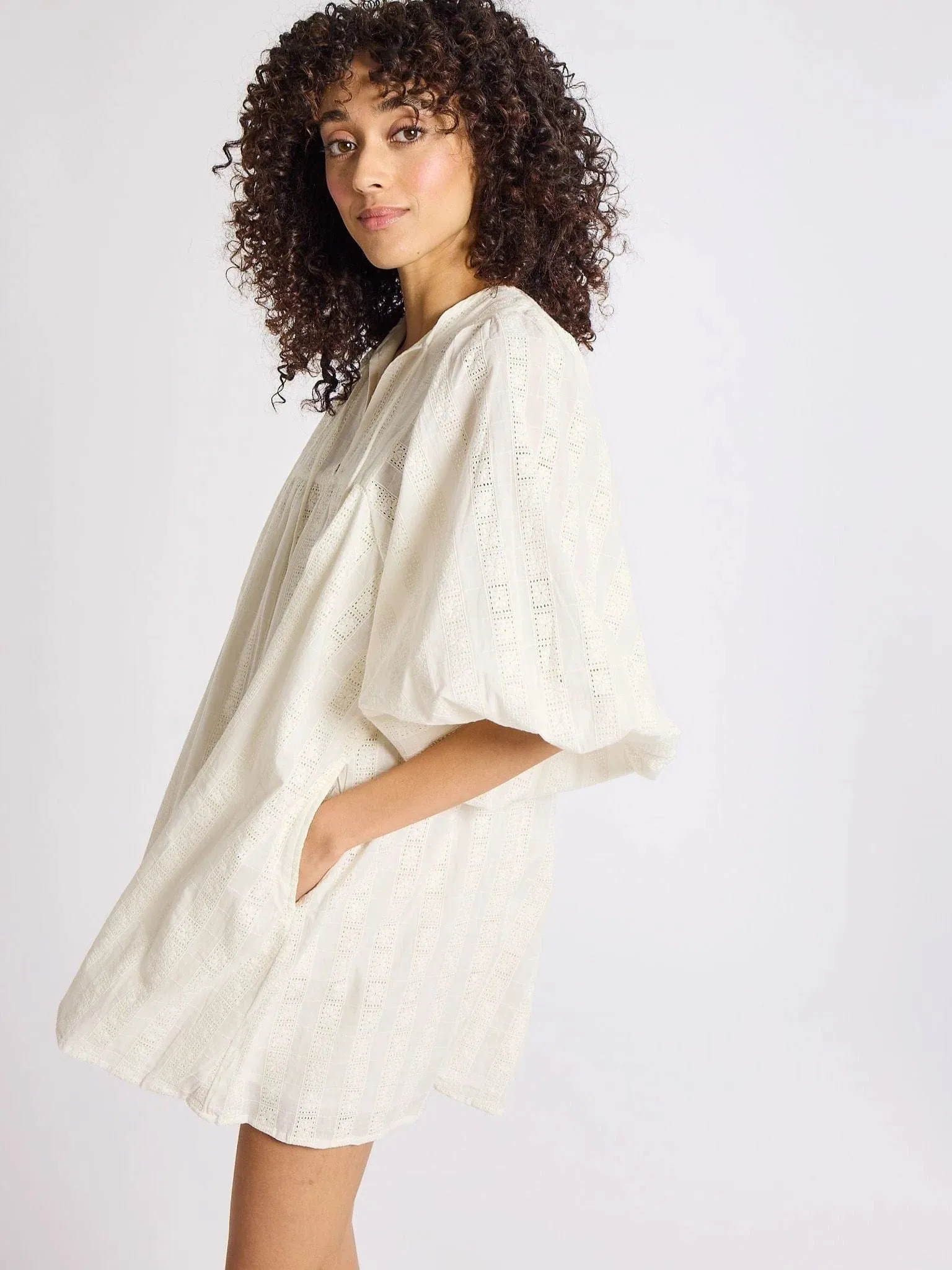 Daisy Dress in Ivory Eyelet sold by Beau & Ro product image thumbnail 5