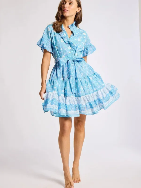 Violetta Dress in Charleston Stripe sold by Beau & Ro