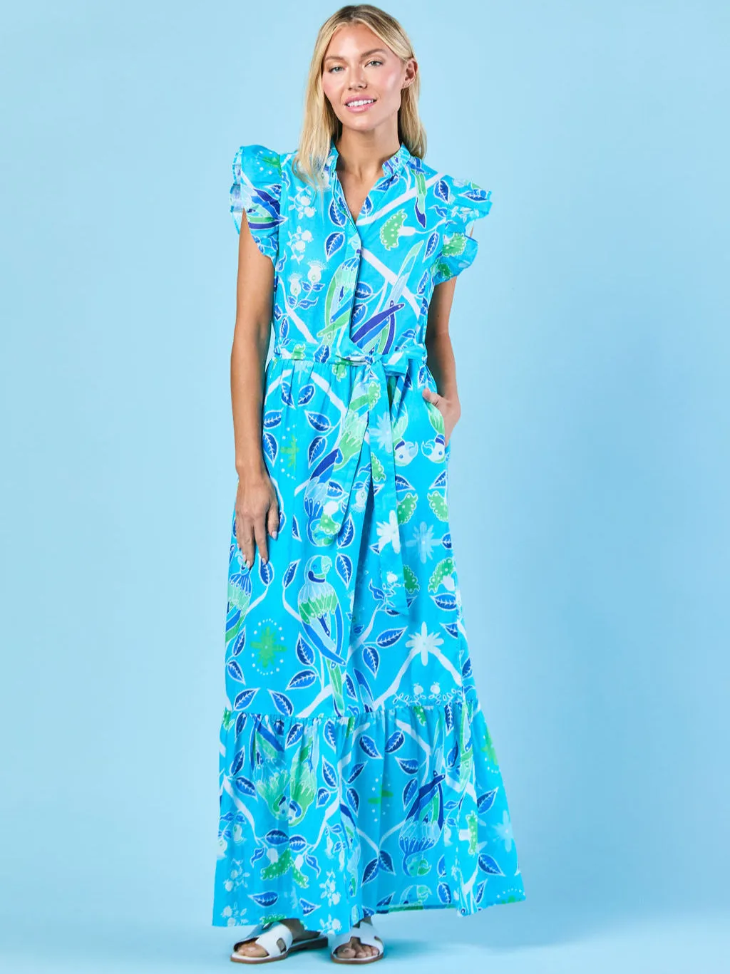 Taylor Dress in Maldives Paradise sold by Beau & Ro