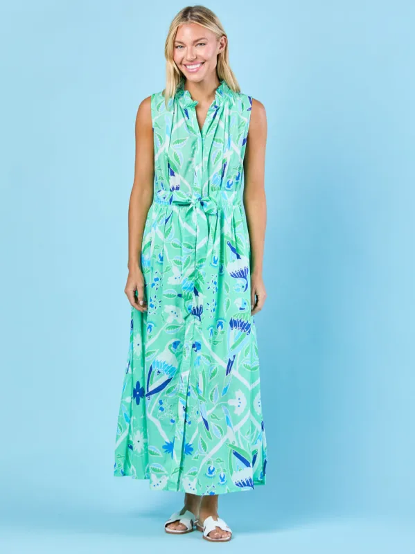 Ivy Dress in Jade Paradise sold by Beau & Ro
