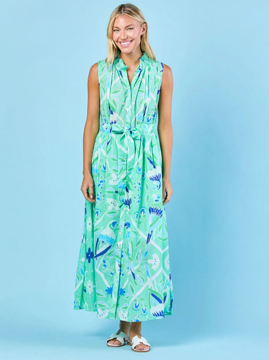 Ivy Dress in Jade Paradise sold by Beau & Ro