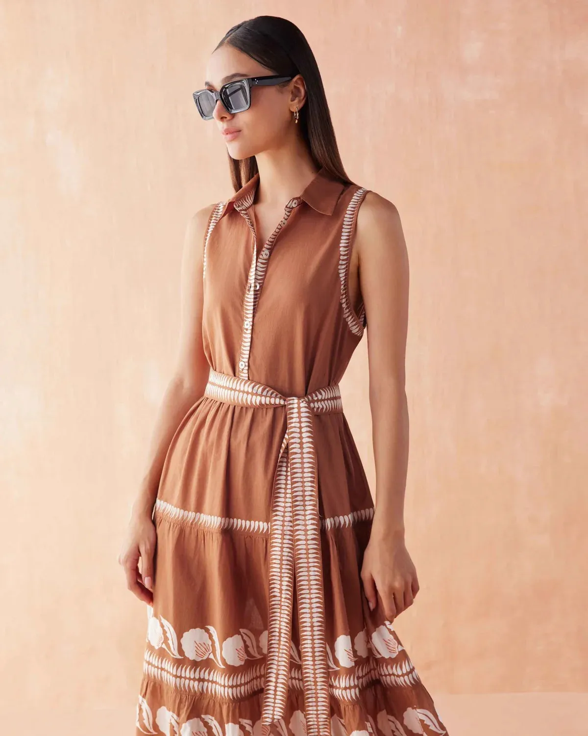 Emeline Maxi in Marla Cardamom sold by Beau & Ro product image thumbnail 5