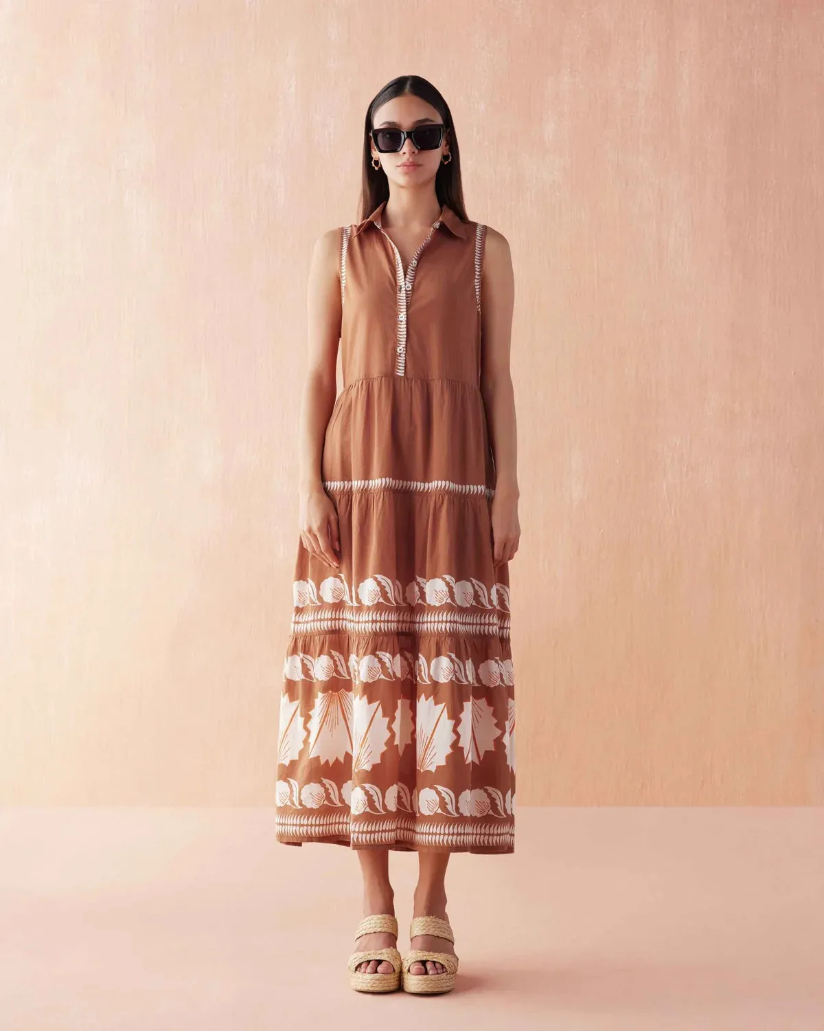 Emeline Maxi in Marla Cardamom sold by Beau & Ro product image thumbnail 4