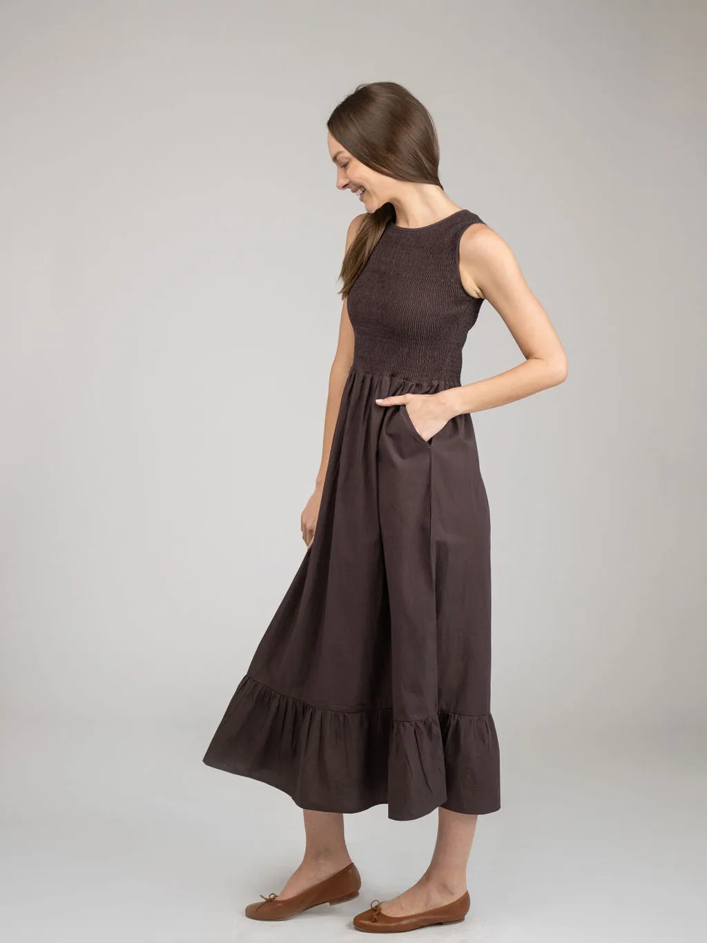 The Margot Dress | Brown sold by Beau & Ro product image thumbnail 3