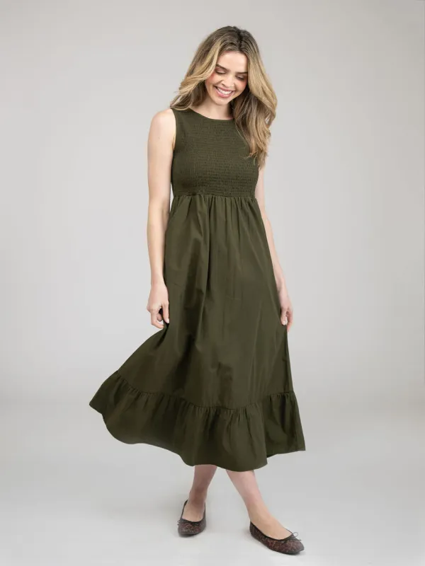 The Margot Dress | Army sold by Beau & Ro