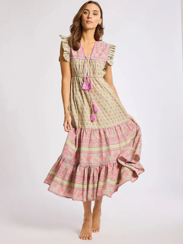 Esme Dress in Tulip Print sold by Beau & Ro