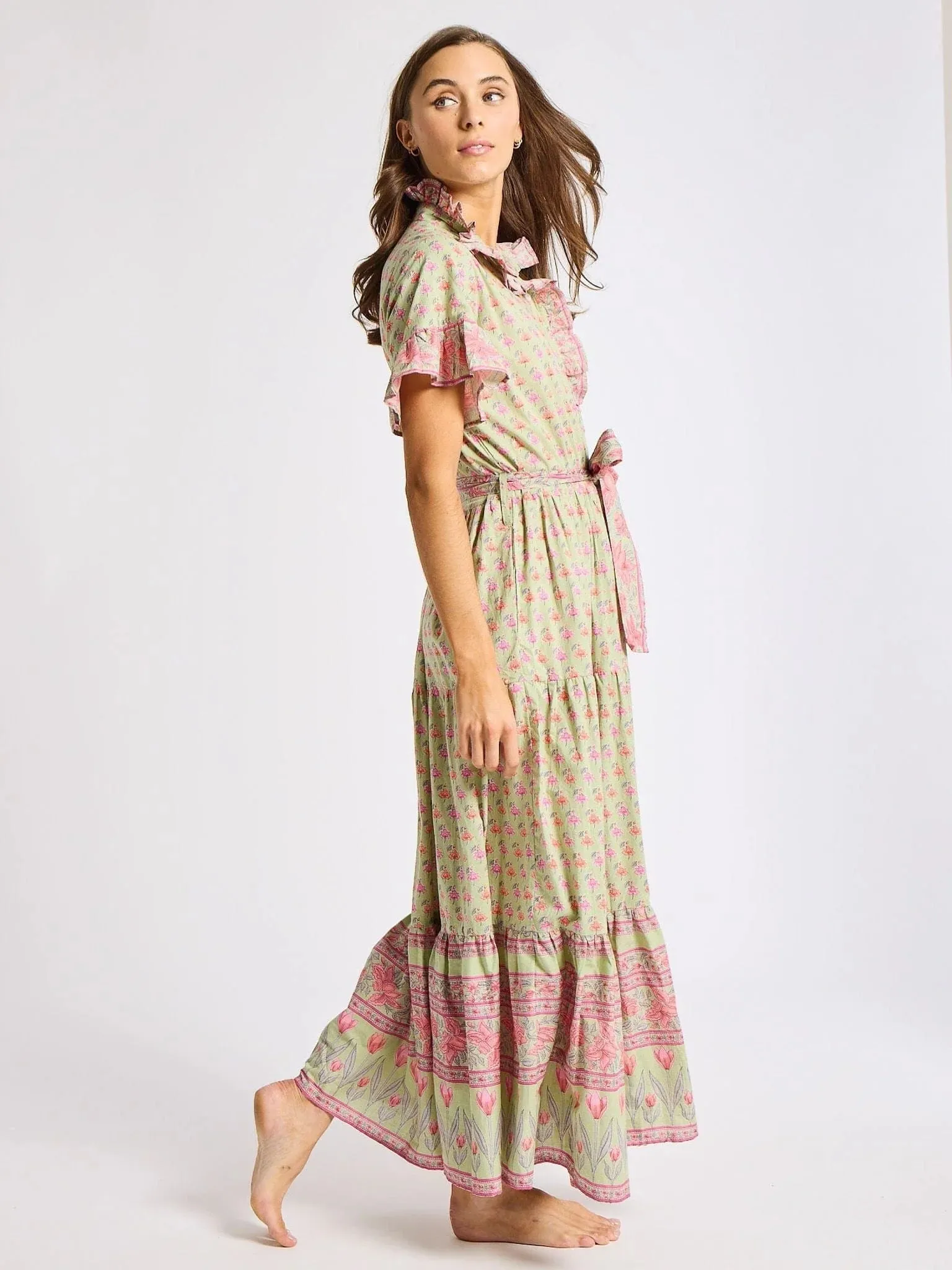 Victoria Dress in Tulip Print sold by Beau & Ro product image thumbnail 5