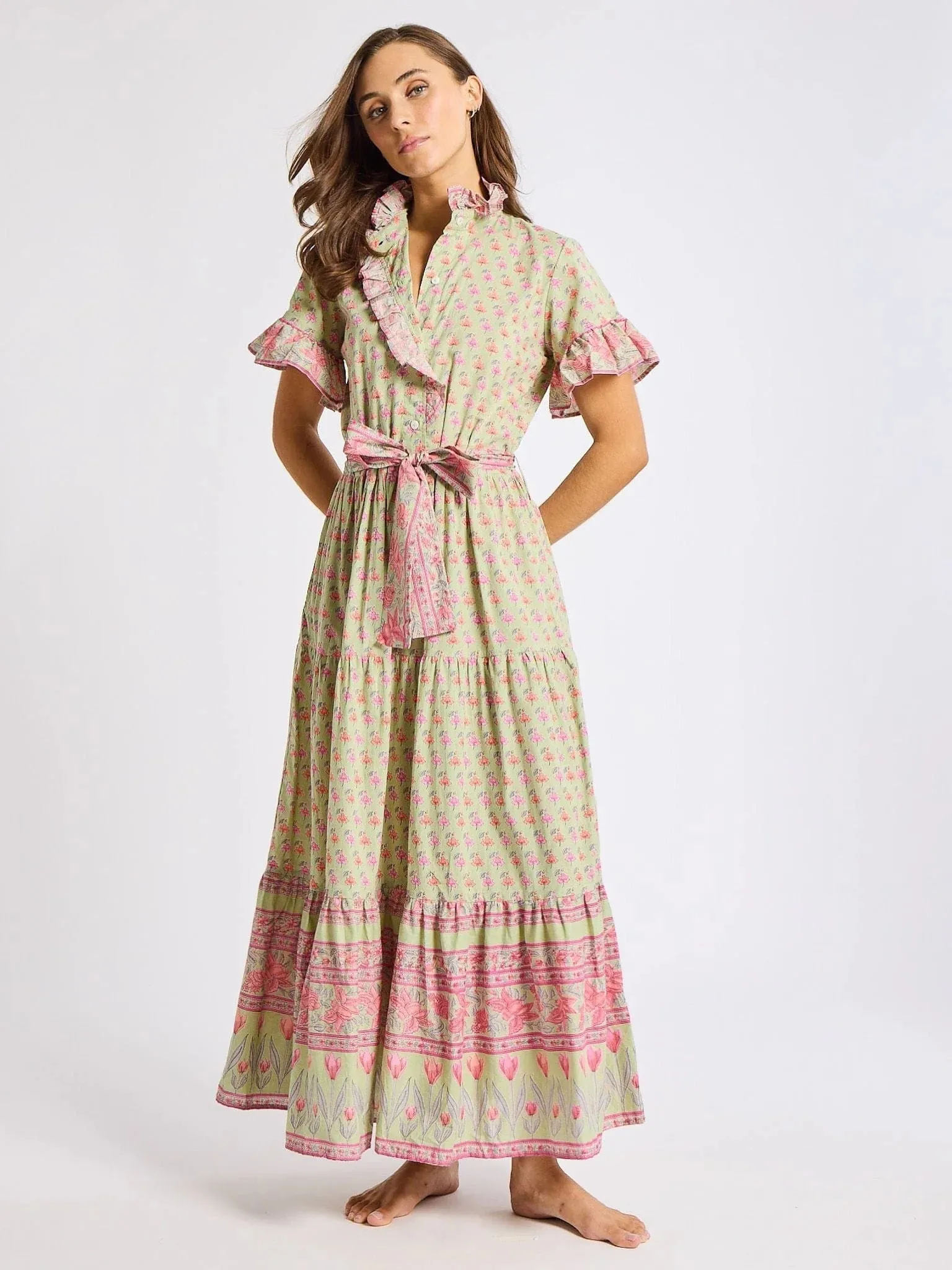 Victoria Dress in Tulip Print sold by Beau & Ro