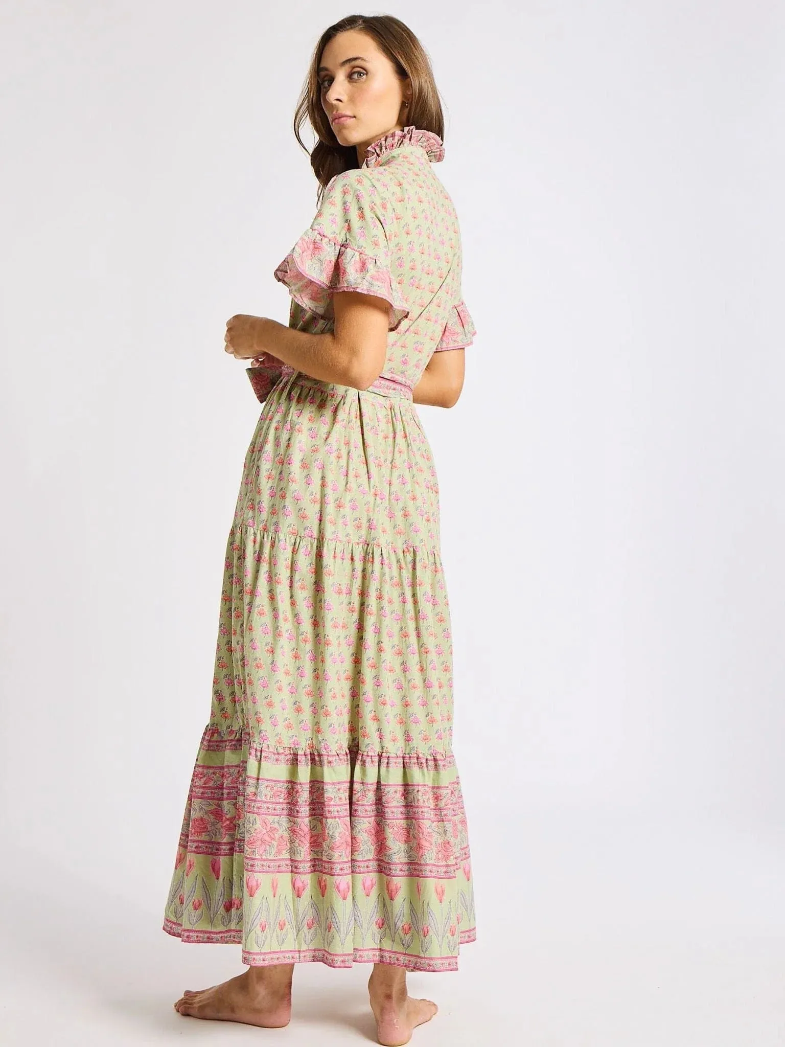 Victoria Dress in Tulip Print sold by Beau & Ro product image thumbnail 4