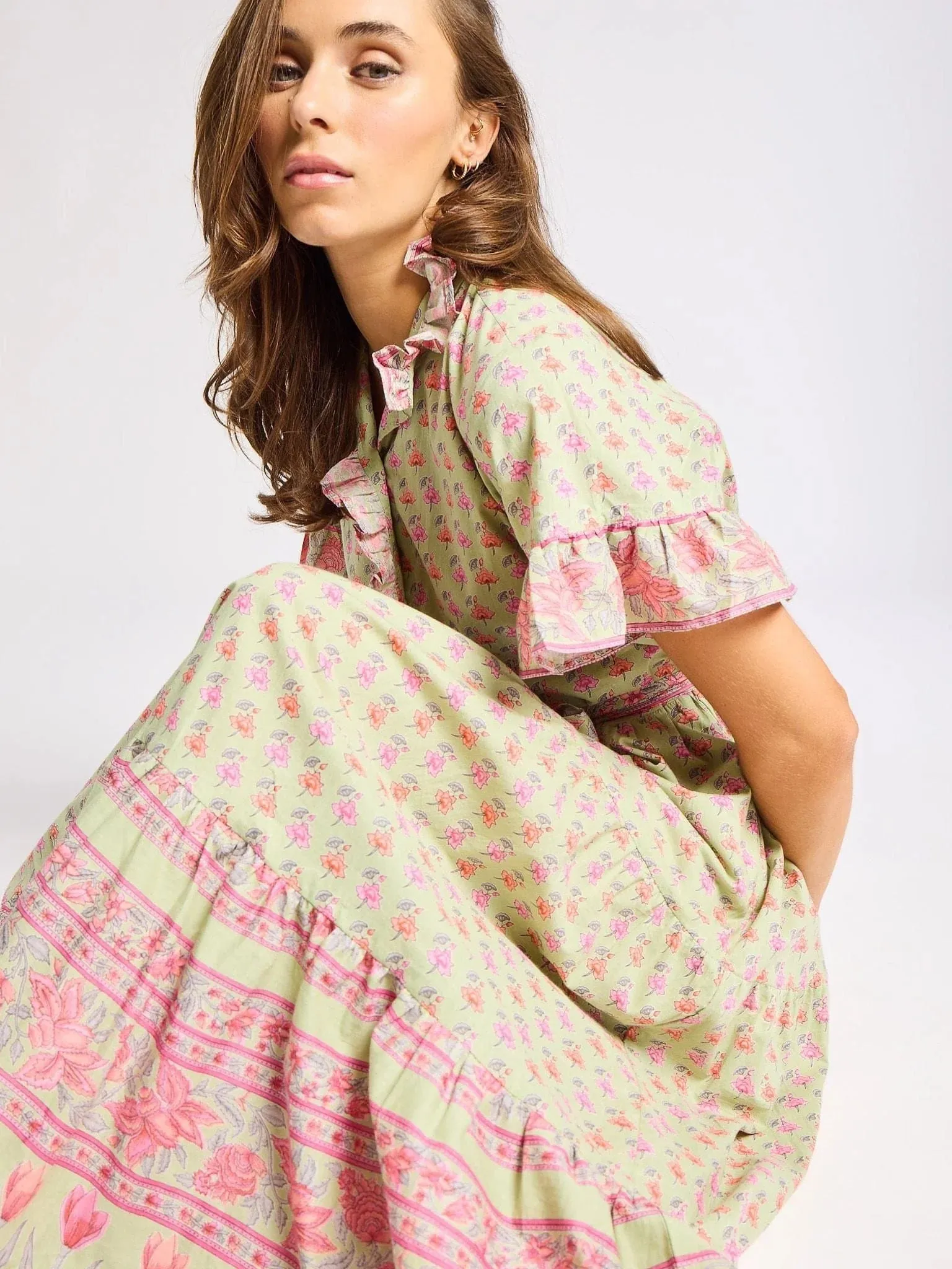 Victoria Dress in Tulip Print sold by Beau & Ro product image thumbnail 2